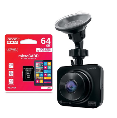 

Wideorejestrator kamera Navitel R300 Gps Nv+karta
