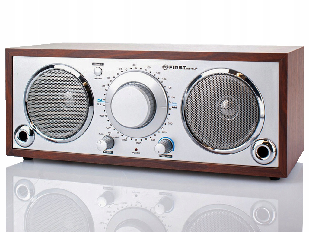 STYLOWE DREWNIANE RADIO FM AUX RETRO FIRST AUSTRIA Kod producenta FA19071