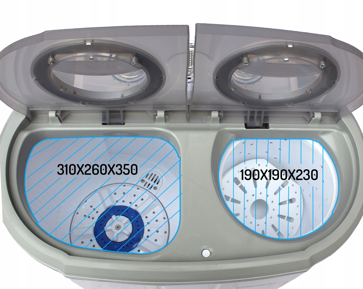 MINI PRALKA DOMOWA WIRNIKOWA WIRÓWKA TURYSTYCZNA Szerokość produktu 58 cm