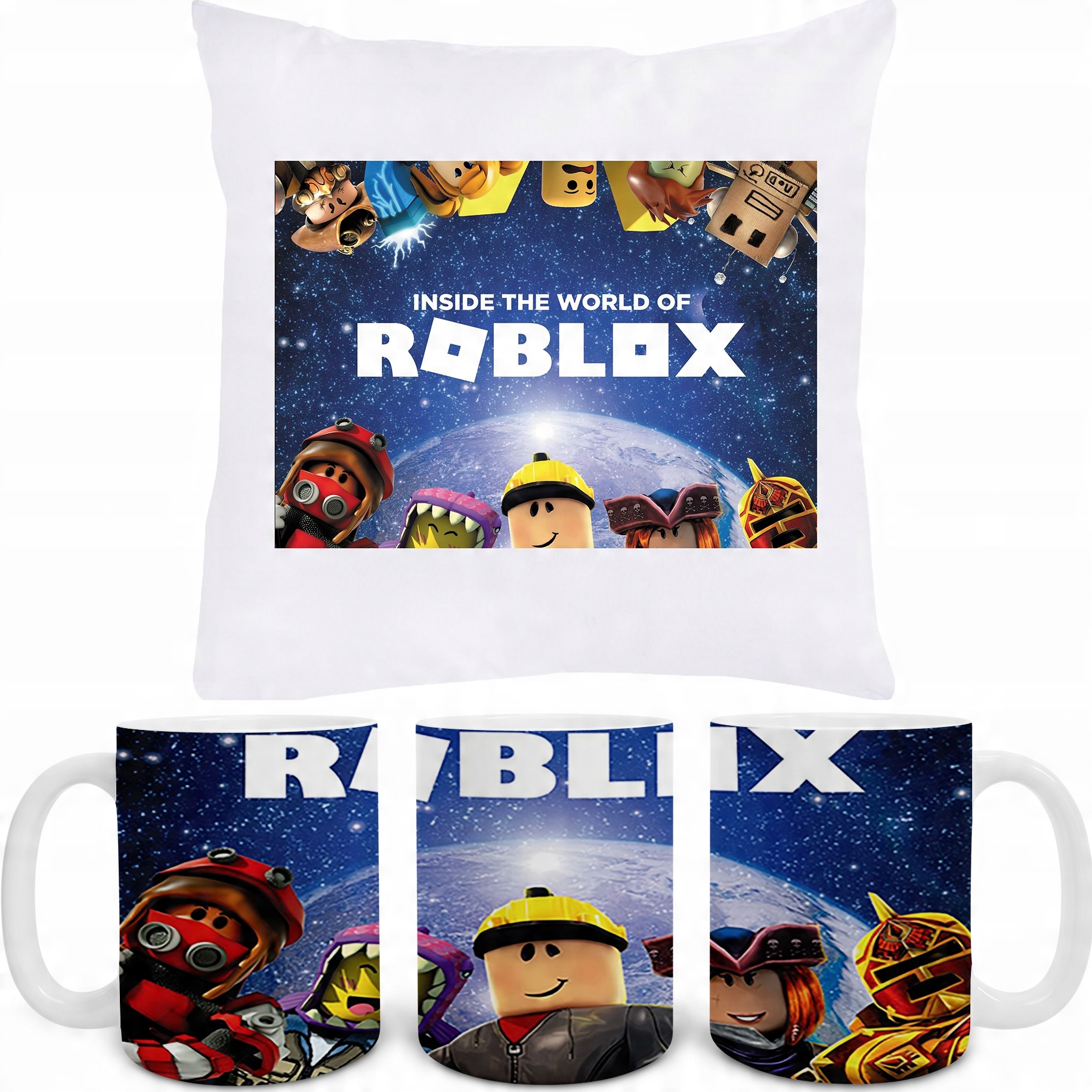 

Zestaw Kubek Poduszka Roblox Prezent+ Tekst