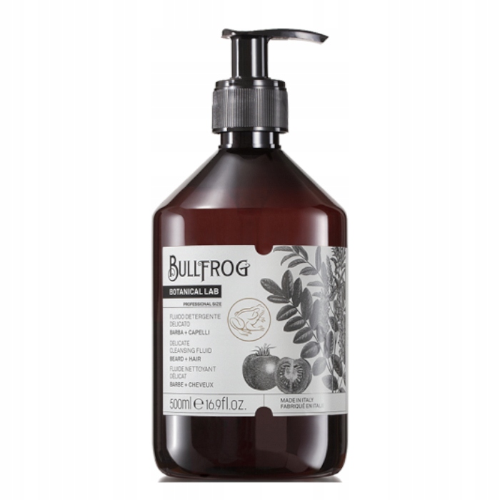 Bullfrog Rajčatový Šampon na vousy a vlasy 500 ml