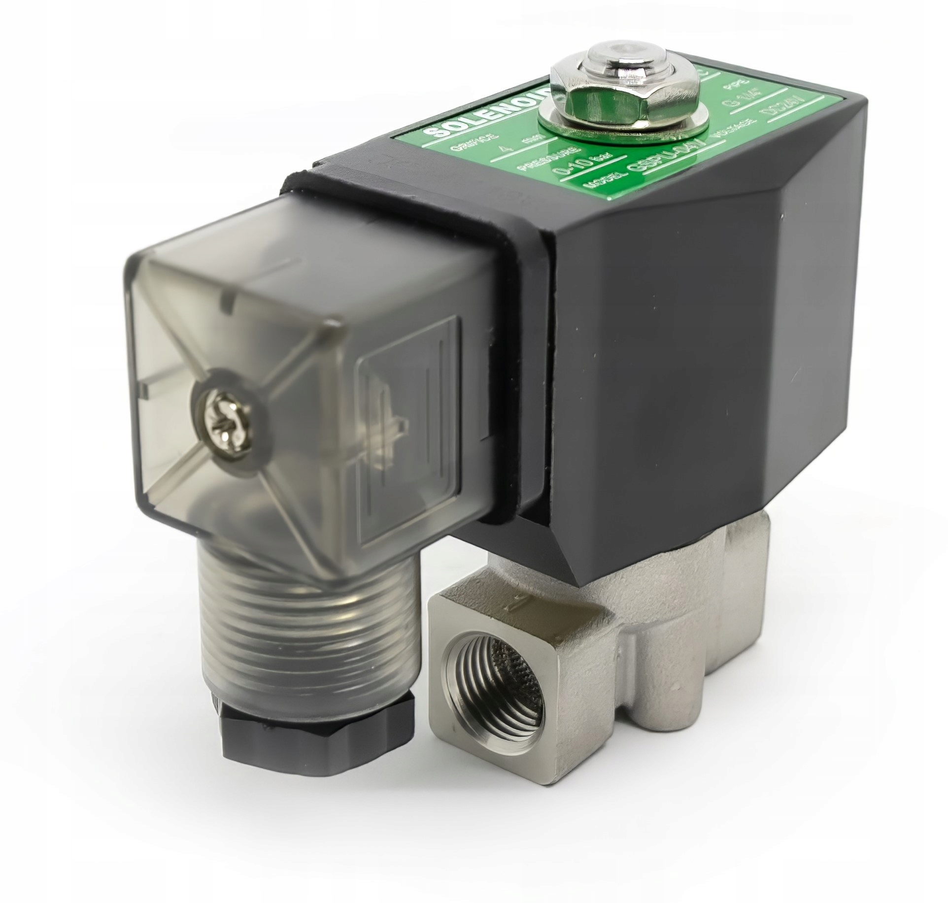 Elektrohydraulický ventil 1/4 Nc Teflon nerezový 24AC