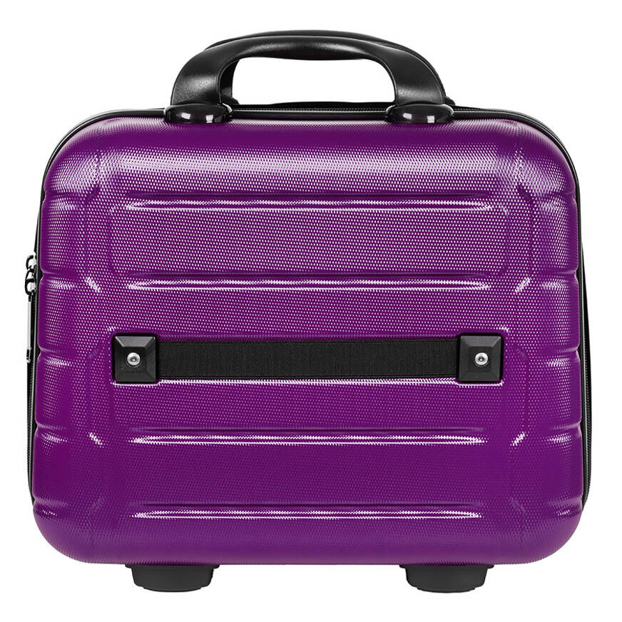 BLACK HORSE FIOLETOWY ZESTAW WALIZKA ŚREDNIA + KUFEREK KOSMETYCZKA Model Walizka