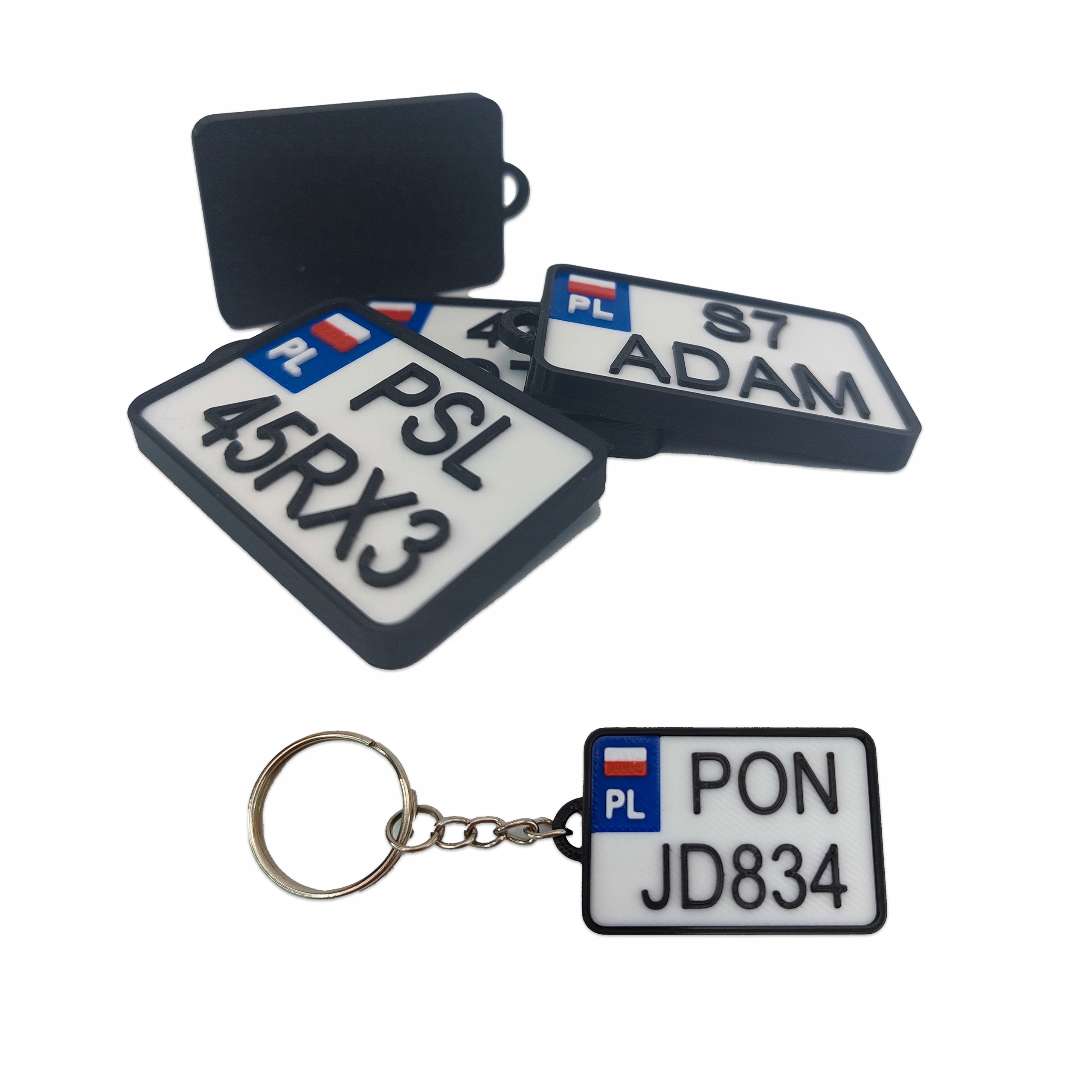 Brelok do kluczy Tablica Rejestracyjna Motocyklowa Moto Quad Napis Gadżet