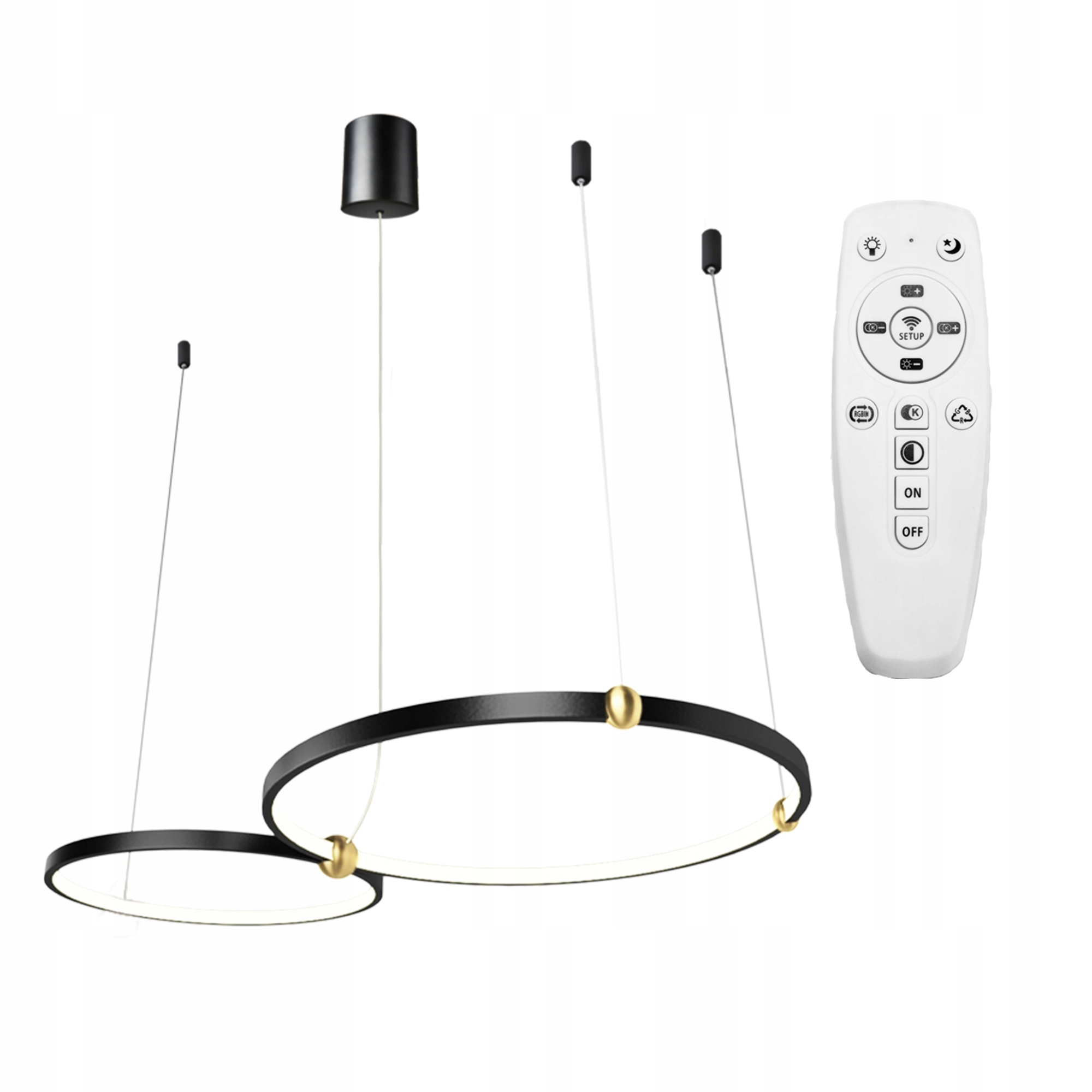 

Lampa Wisząca Led Black Ring Czarna Pilot 30x50