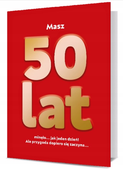 

Kartka Urodzinowa 50 Pięćdziesiątka 48 CM