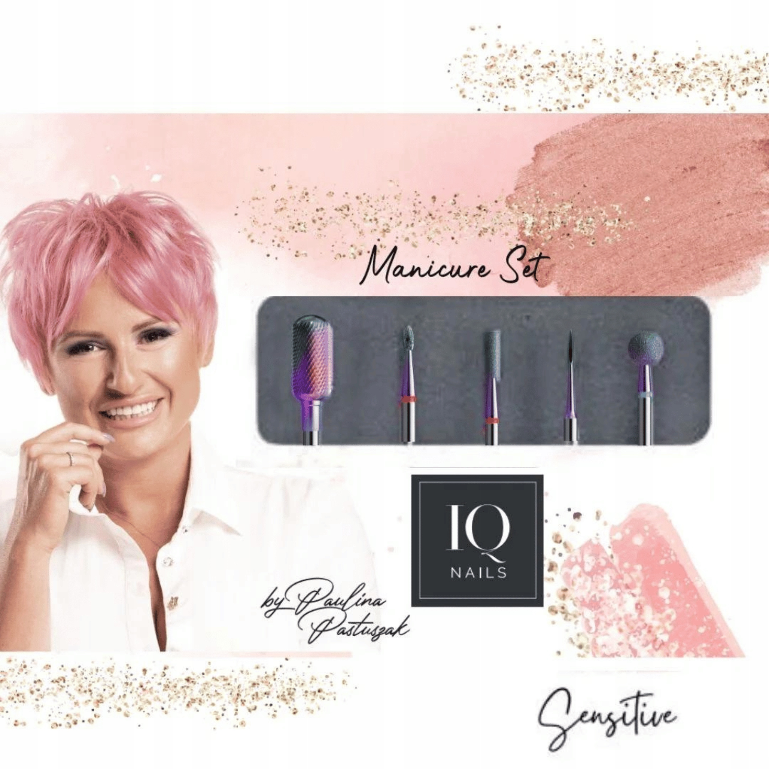 Iq Nails Zestaw Frezów Sensitive By Paulina Pastuszak Do Skórek Paznokci 20