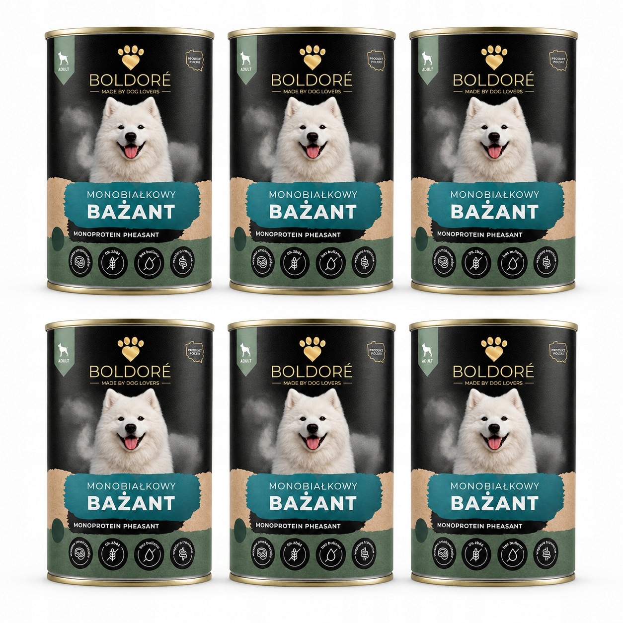 Boldoré krmivo pro psy Monoproteinový bažant 6x800 g