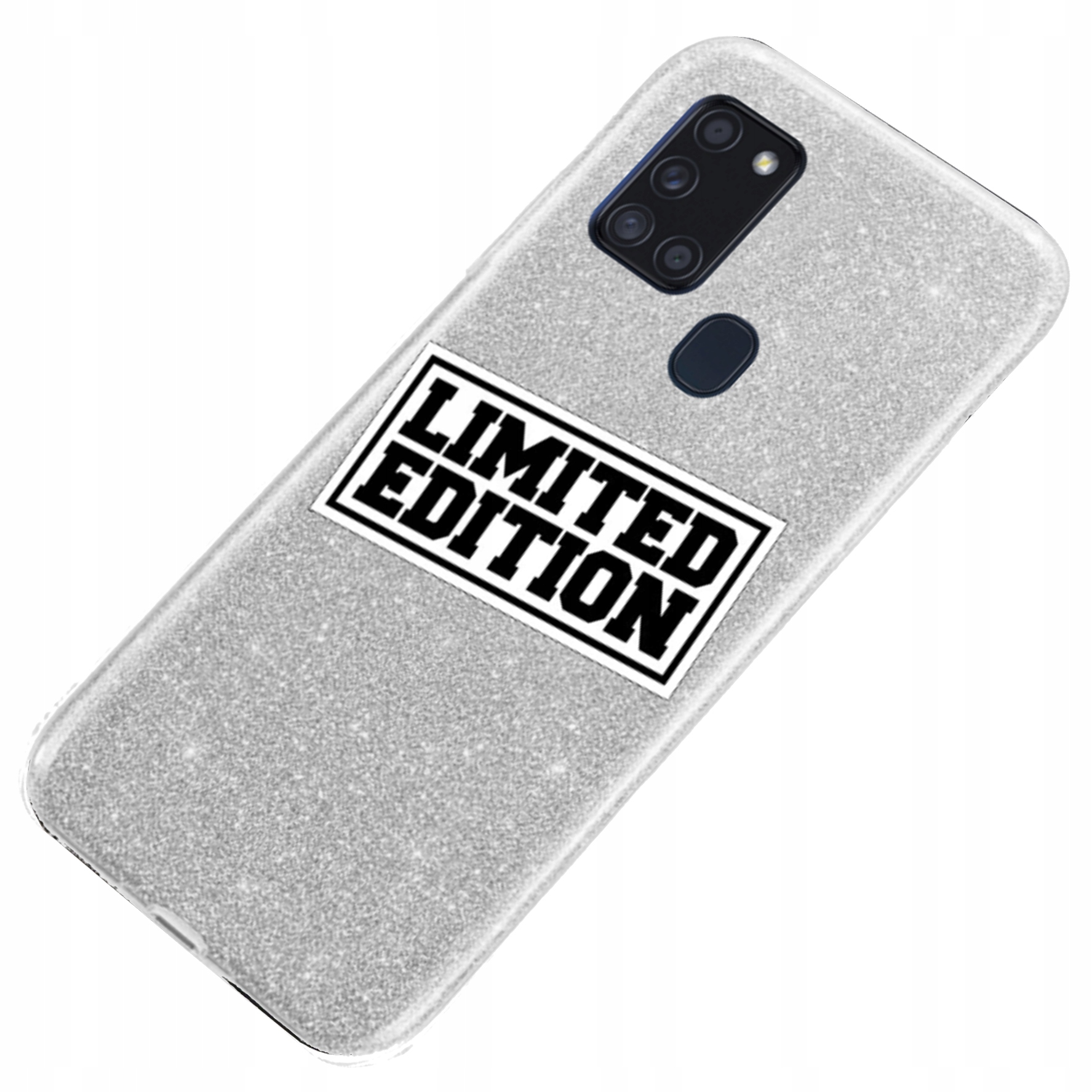 

Etui Case Brokat 3w1 Srebrny do Samsung A21s Wzory