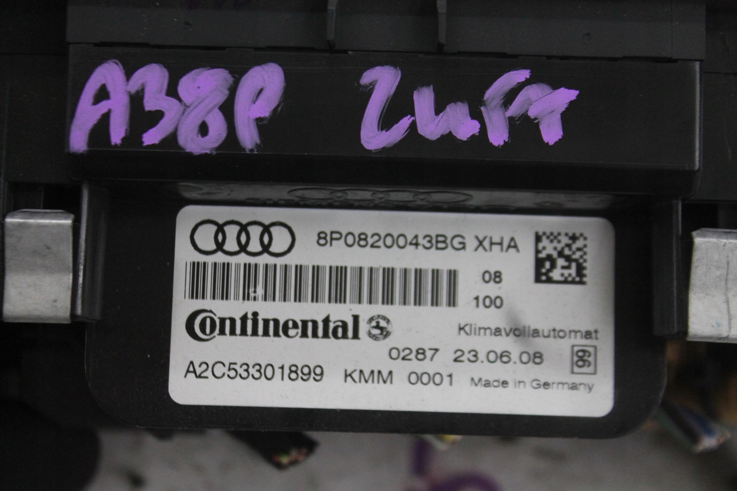 Unite commande clima KLIMY 8P0820043BG AUDI A3 8P 08-13