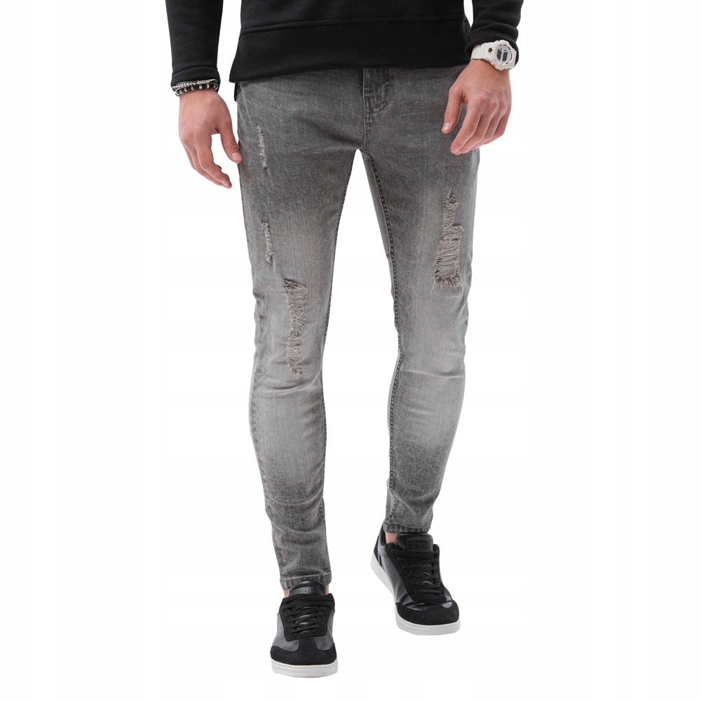 

Spodnie męskie jeansowe P1064 szare XXL