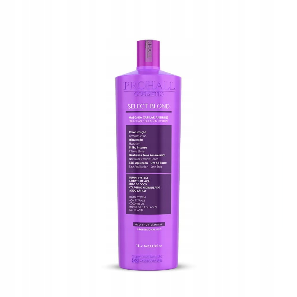 Nanoplastia Prohall Select Blond 1L Prostowanie Blond Włosów