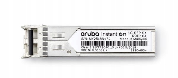 Hpe Networking Instant On 1G Sfp LC Sx 500m OM2 Mmf Transceiver R9D16A