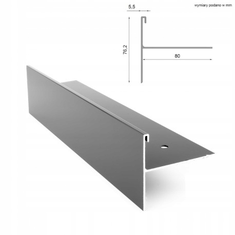 Boční Profil W35B Šedý Ral 7037 2 mb Pro Systém W35 Plus Renoplast