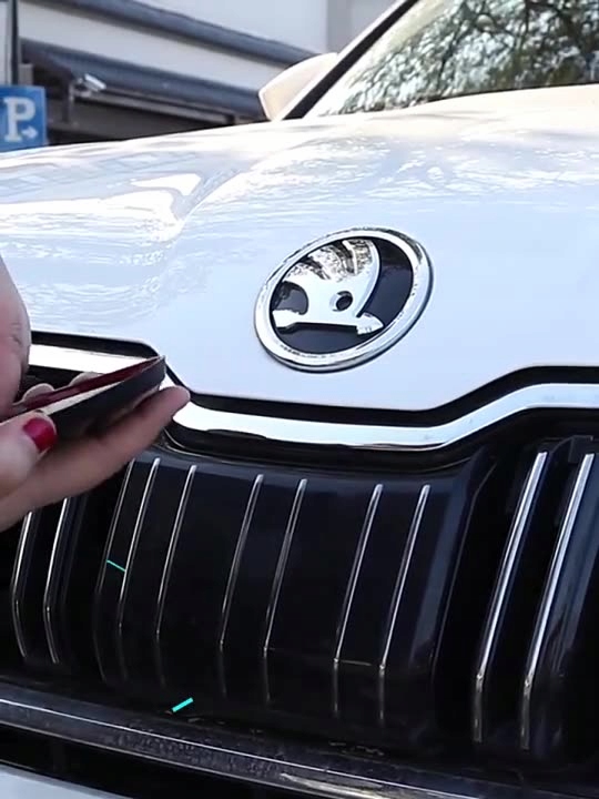 EMBLEMAT ZNACZEK LOGO SKODA na PRZÓD/TYŁ 80 mm do SUPERB, FABIA, OCTAVIA Marka Inna