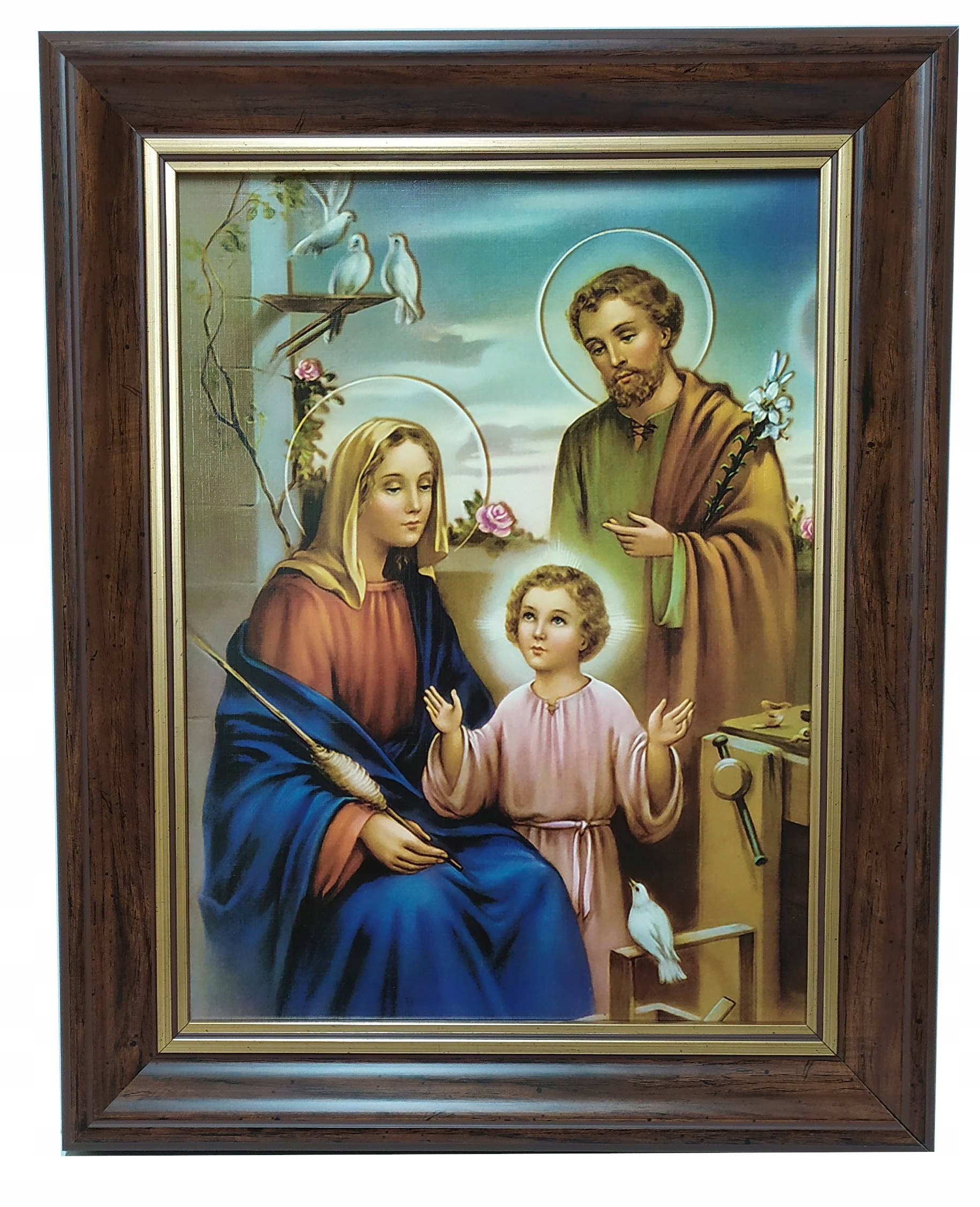 

Obraz W Brązowej Ramie 40X50 Świętej Rodziny Jezus