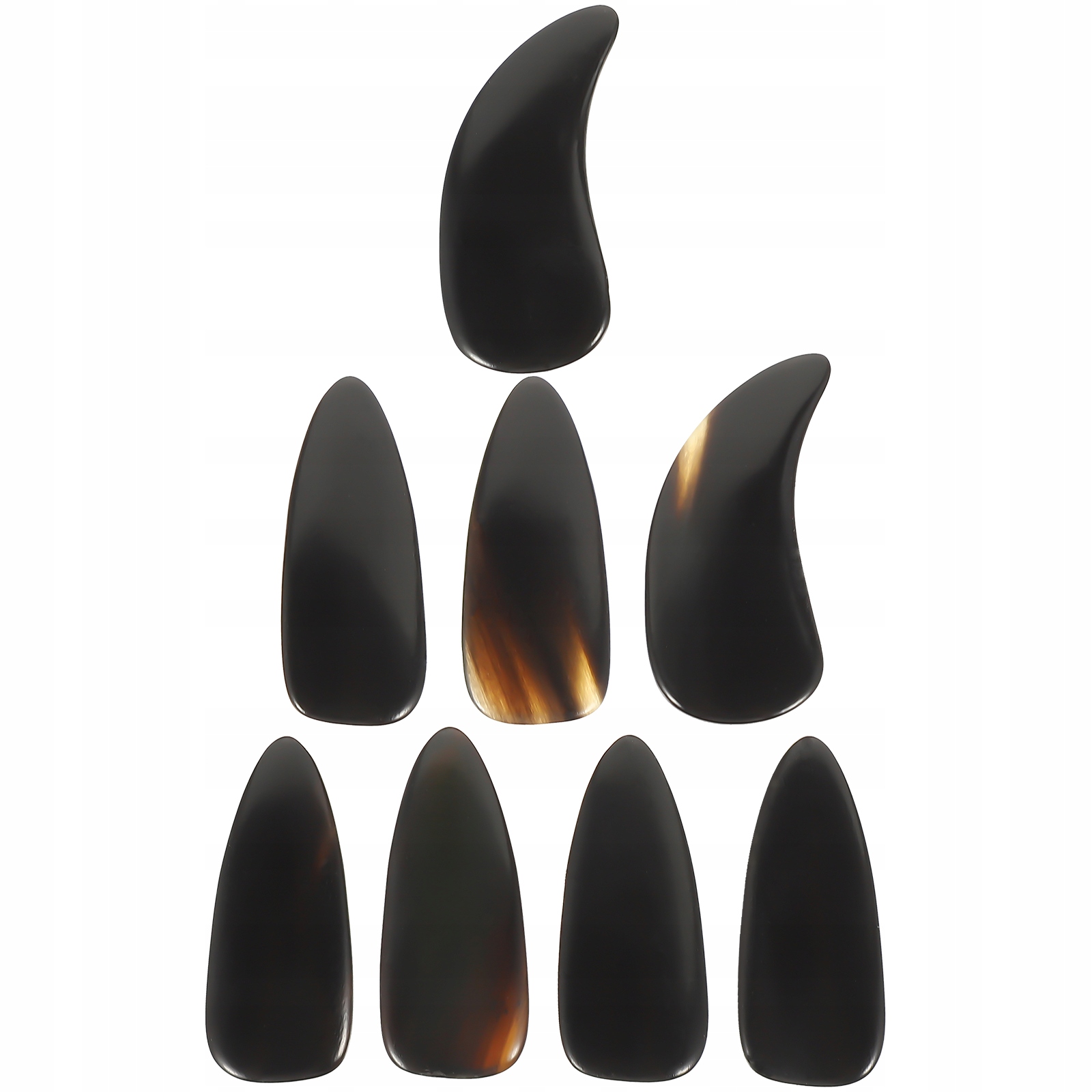 8 sztuk Horn Dorosłych Praktyka Fałszywe Paznokcie Guzheng Paznokcie Marka bez marki