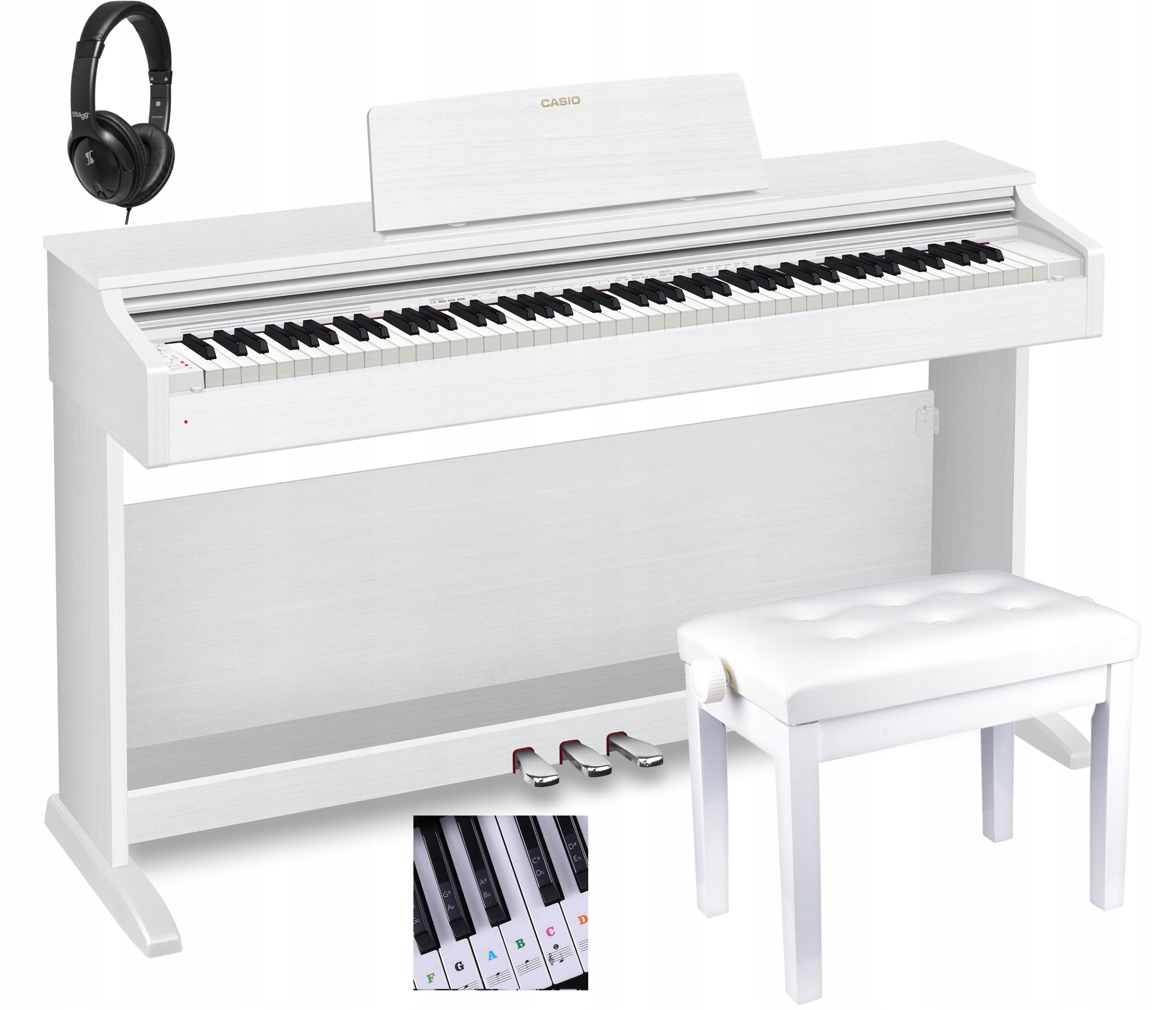 CASIO Celviano AP-270 WE BIAŁE PIANINO + ŁAWA w24h