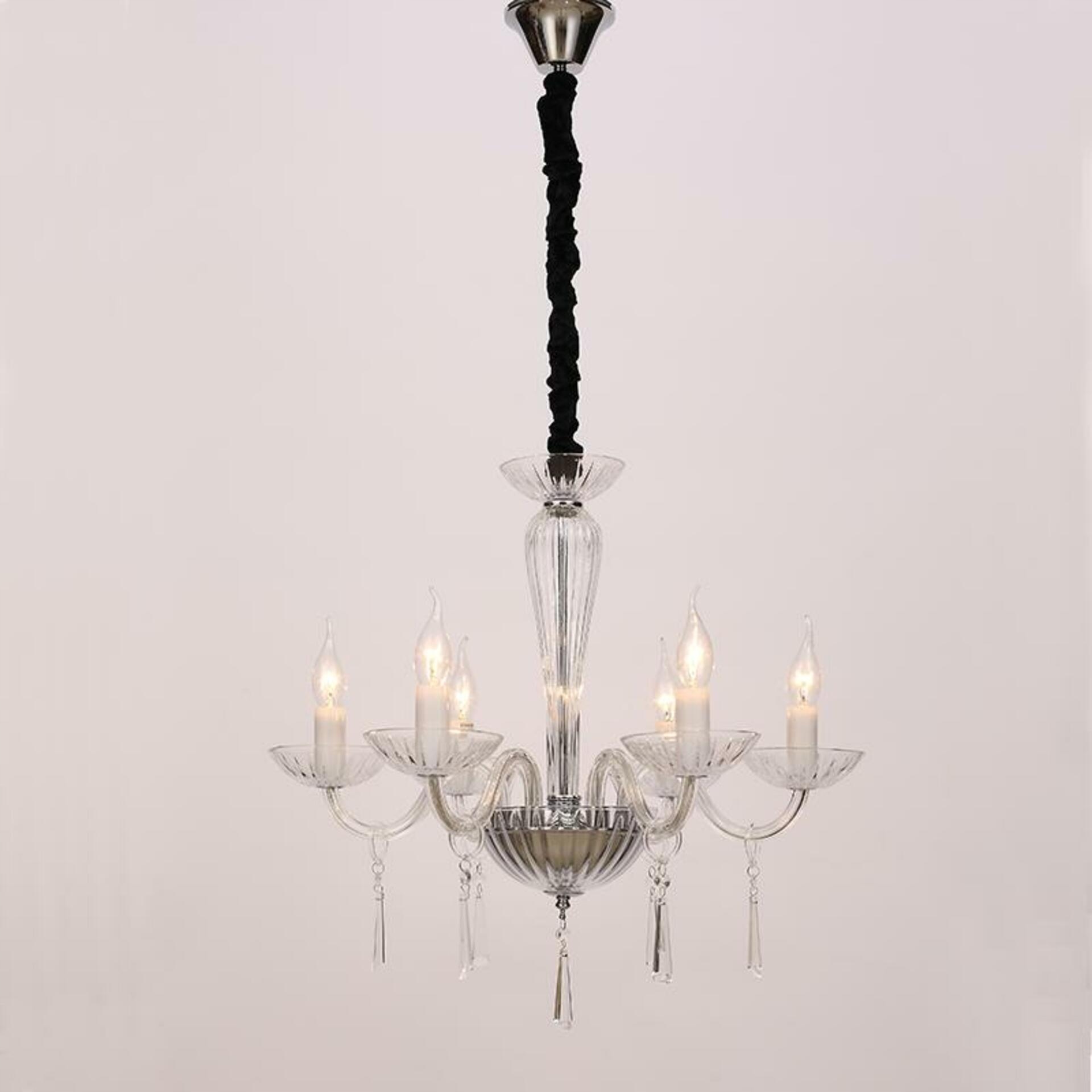 Aca Lighting Crystal závesné svietidlo BLK80286PCC