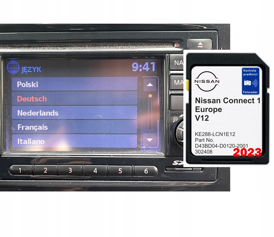 Nissan LCN1 Polské Menu Lektor Mapa 2022 Juke Micra Qashqai