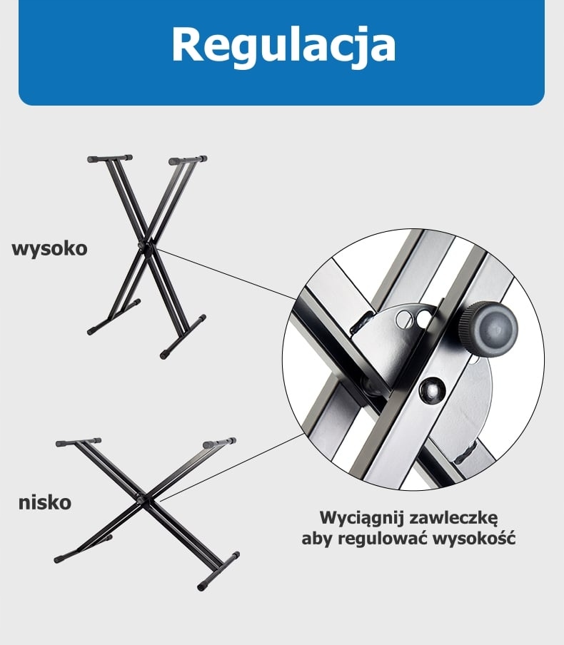 SSQ KS2 - podwójny statyw klawiszowy Marka inna