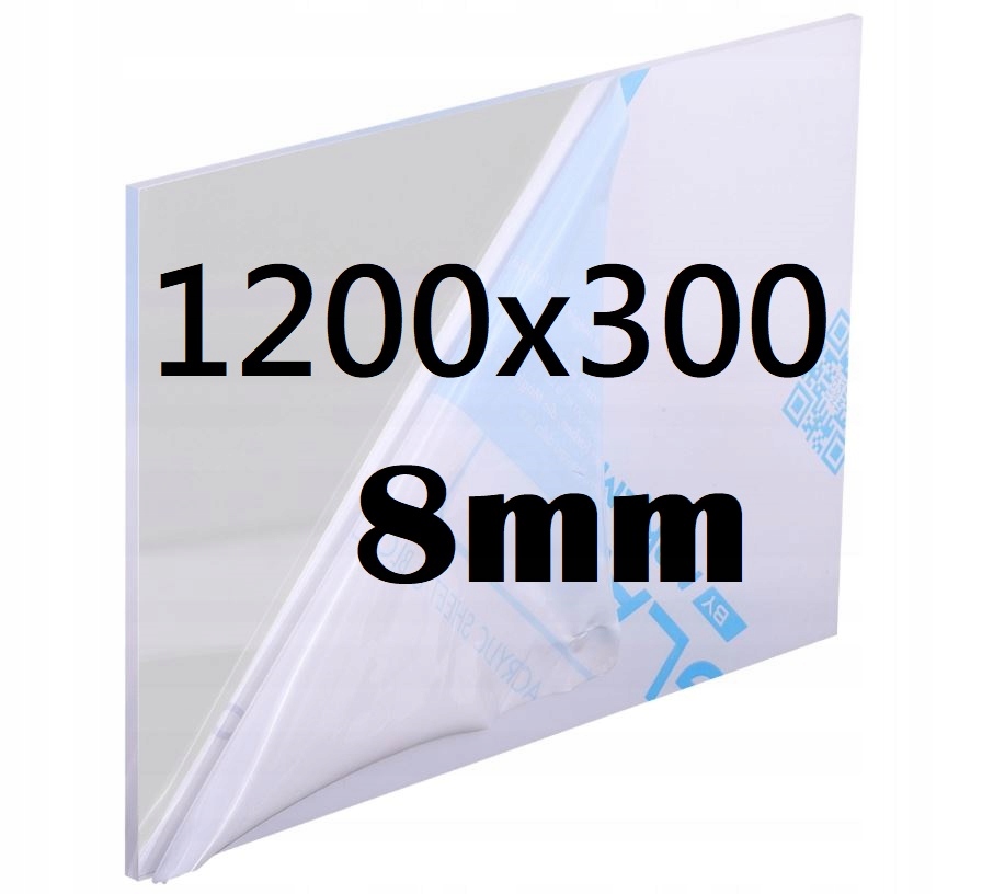 Plexi Plexi Plexi Plexa na míru 120 cm x 30 cm x 8 mm