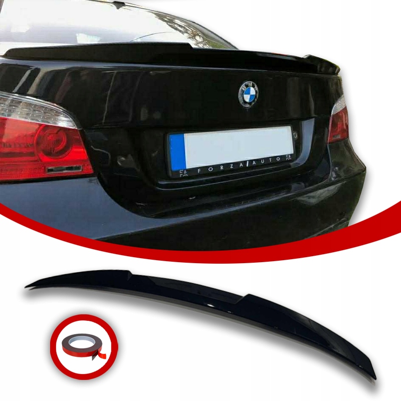 Bmw E60 Letka Doplněk Spoiler M4 Look Černý Lesk
