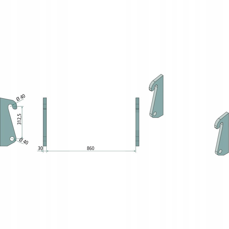 Zestaw elementów ST52 do Liebherr L506-L509