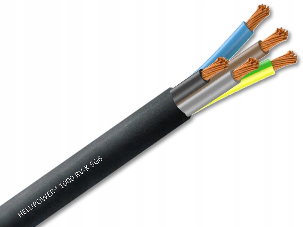 

Kabel Siłowy Giętki Przewód Zasilający Linka 5x6