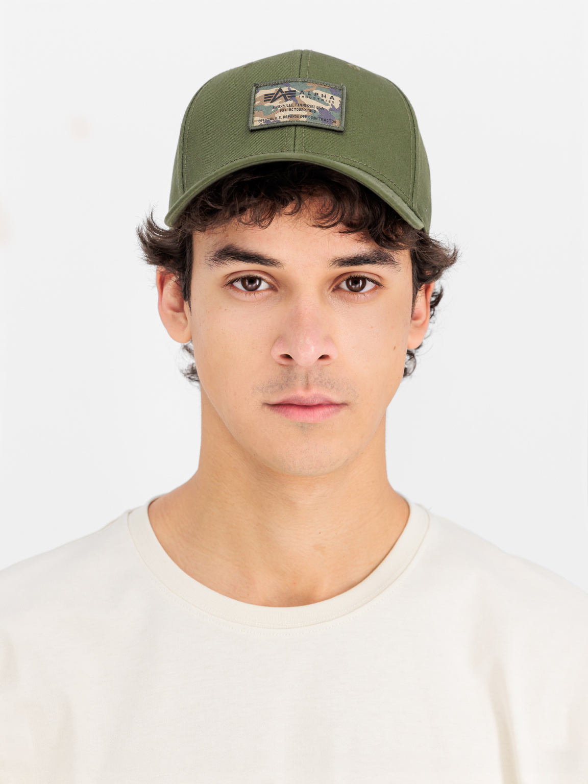 Kšiltovka Crew Camo Cap dark olive