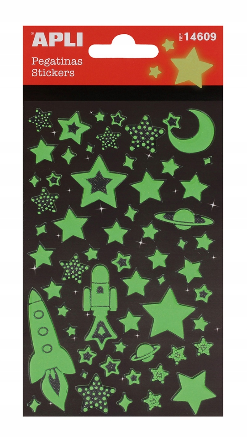 

Naklejki Apli Stars świecące w nocy zielone