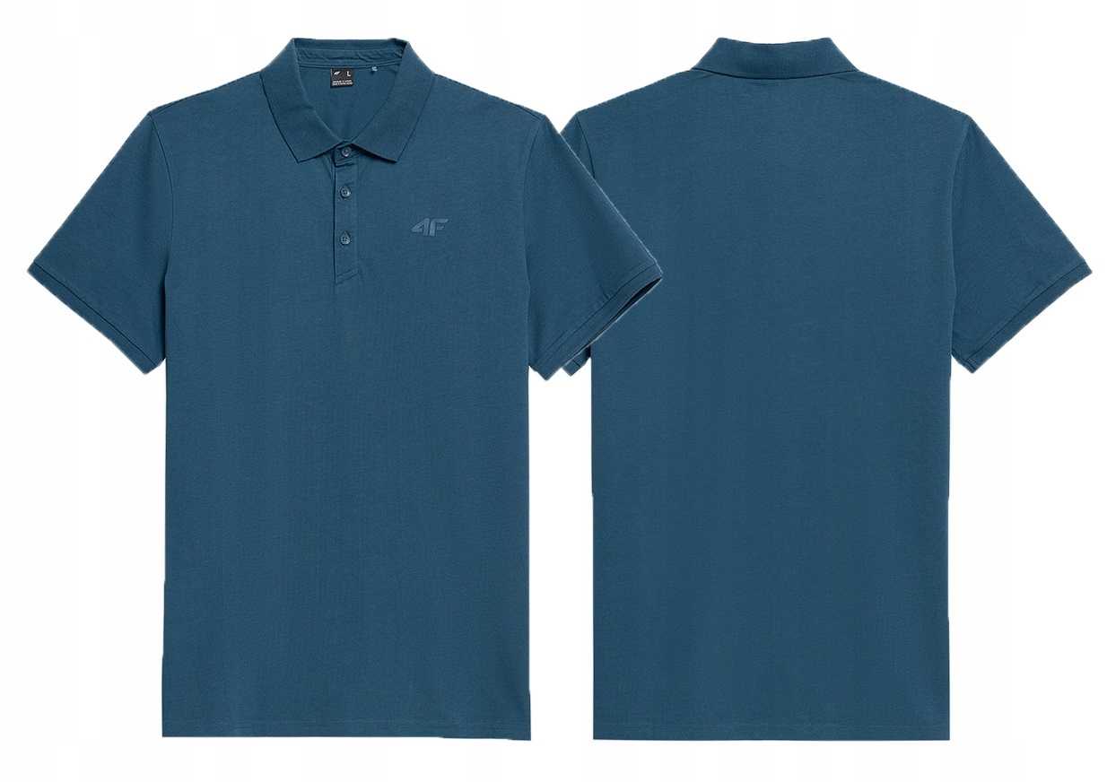 

4F Koszulka Męska Polo Bawełniana T-shirt