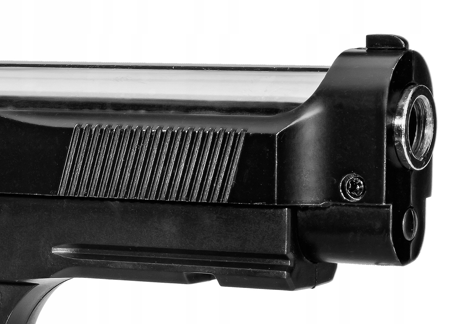 GLOCK MŰANYAG GOLYÓS PISZTOLY BERETTA HANGTOMPÍTÓVAL FÉM FEKETE Anyag fém műanyag
