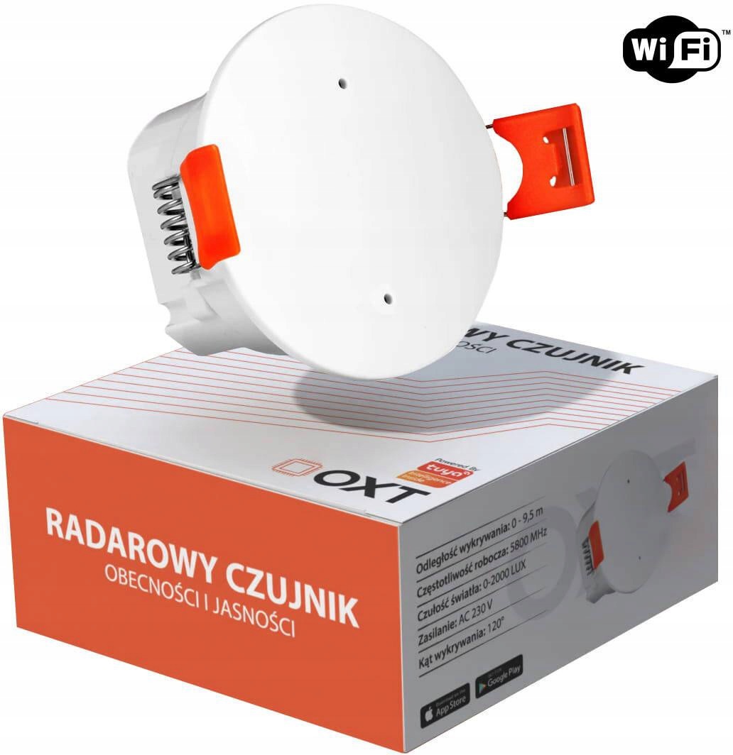 Oxt Senzor Přítomnosti Jasu 230V Wifi Tuya T150