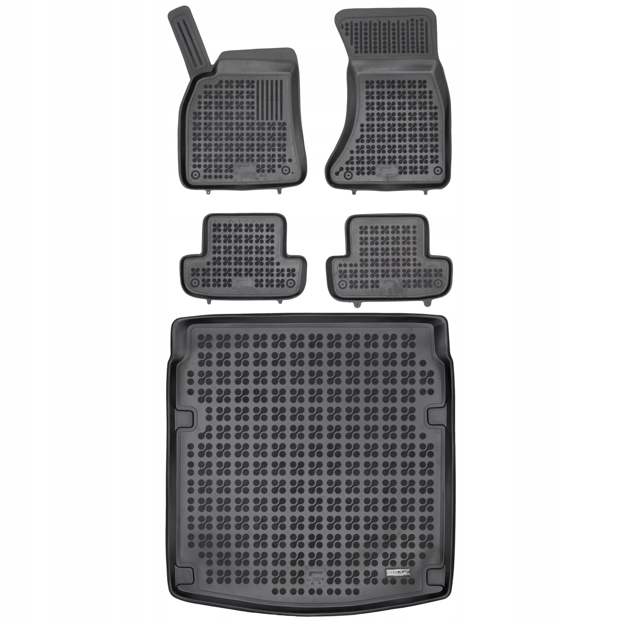 Gumová sada kobercov a rohoží Audi A5 I 2007-2016 Cabrio, Coupe