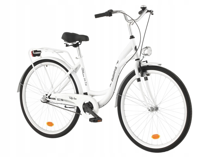 Rower miejski Indiana Moena 28 cali damski Koszyk Vögel VKS-105 Stalowy