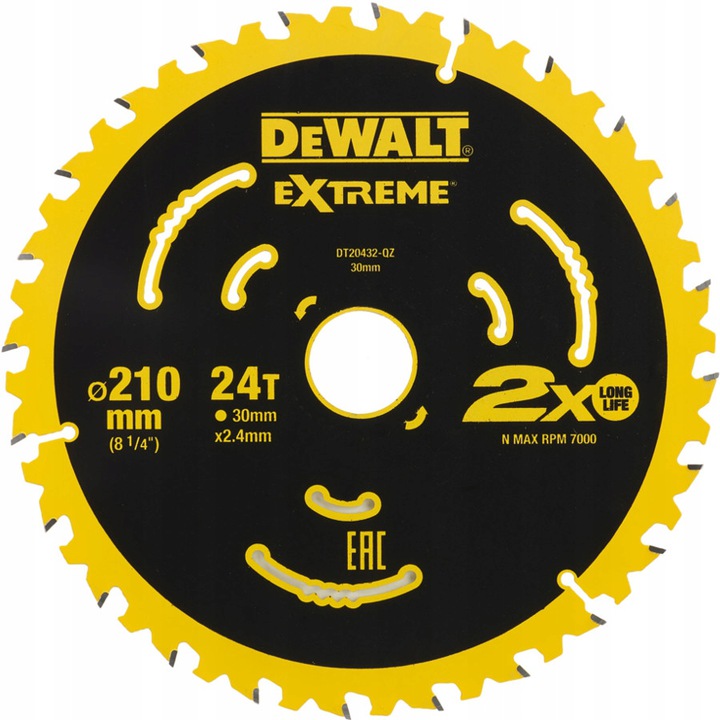 

Dewalt DT20432 Tarcza Piła Do Drewna 210x30mm 24z