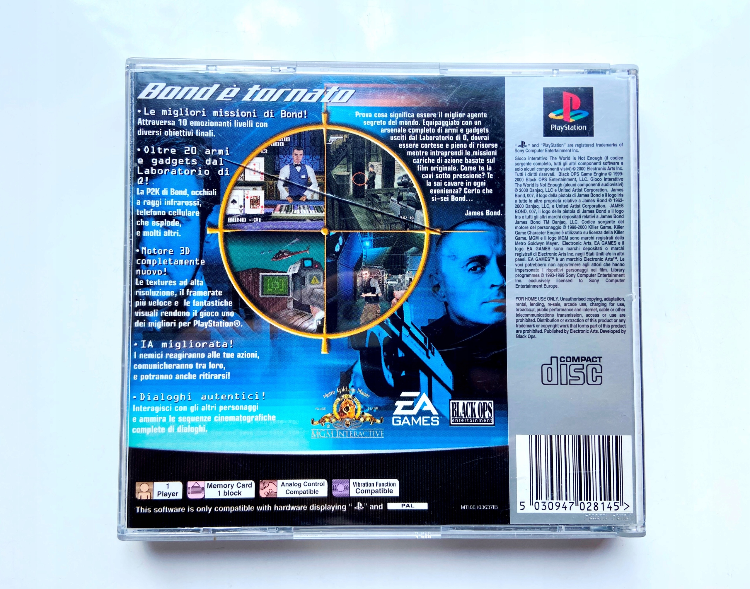 007 WORLD IS NOT ENOUGH PSX PSONE PLAYSTATION 3xA Platforma Sony PlayStation (PSX)