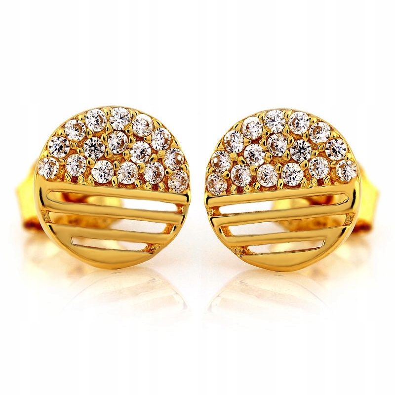 Náušnice Se Zirkony Pro Dívku Au585