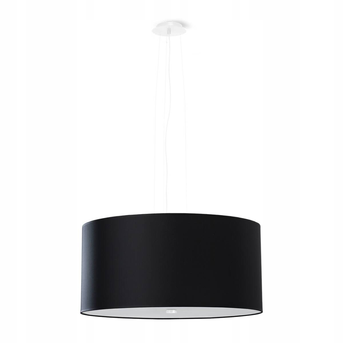 Lampa wisząca czarna regulowana Ø50 cm 5xE27 15W Otto Sollux Lighting