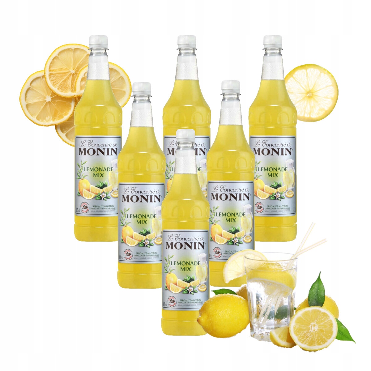 Sada Koncentrát na limonádu Monin Lemonade MIX Limonáda 6x1L