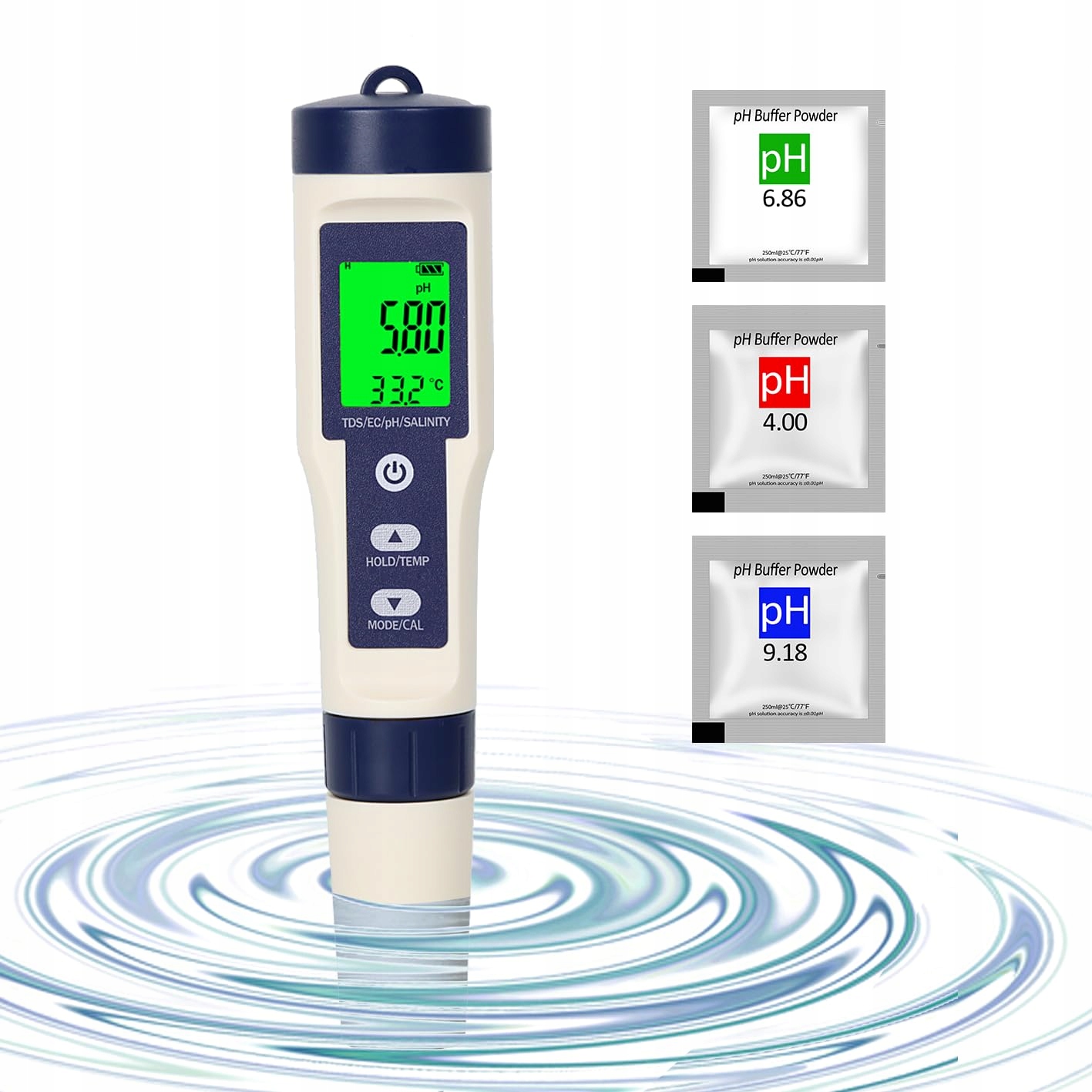 Vysoce Přesný Tester Vody S Podsvícením, Digitální Měřič Teploty