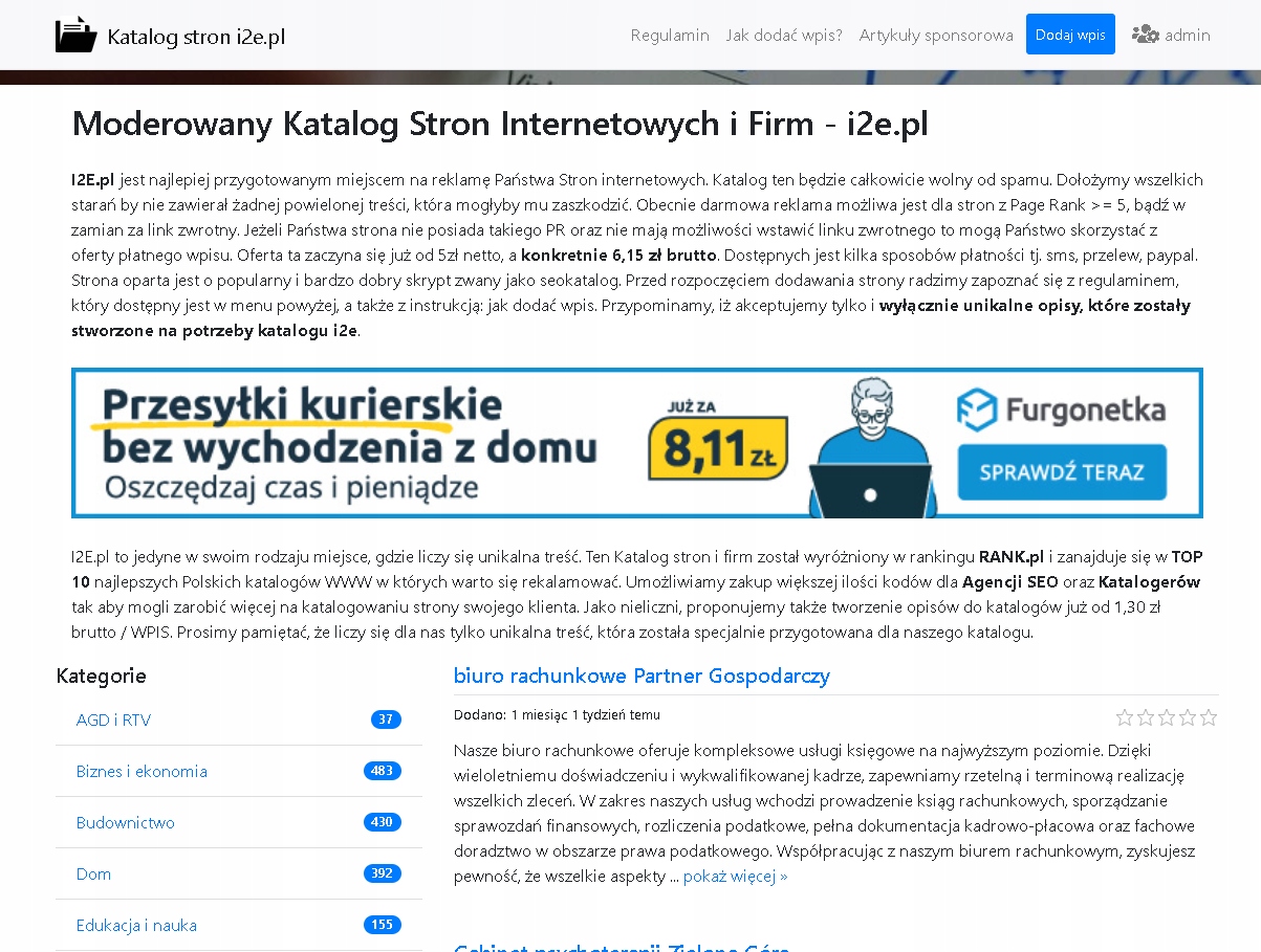 Katalog Stron i Firm - I2E - KOD Rodzaj linki