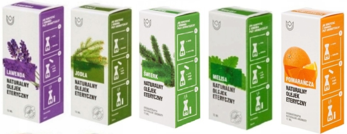 

Zestaw 5 Doskonałych Olejków Eterycznych 100%