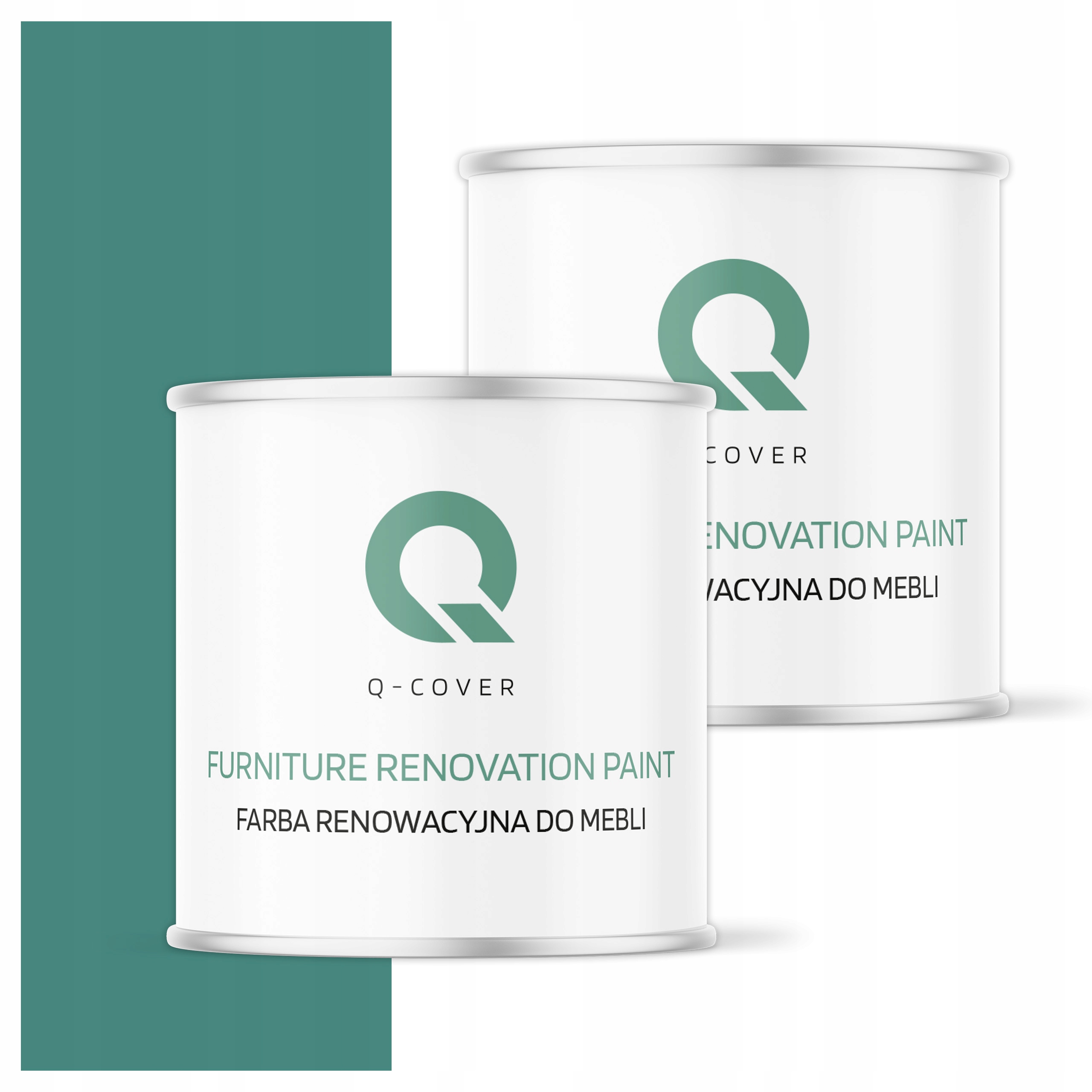 Farba na renováciu nábytku Mdf drevo Ozdobná Tyrkysová Mätová 6033 Polomatná 2.5L