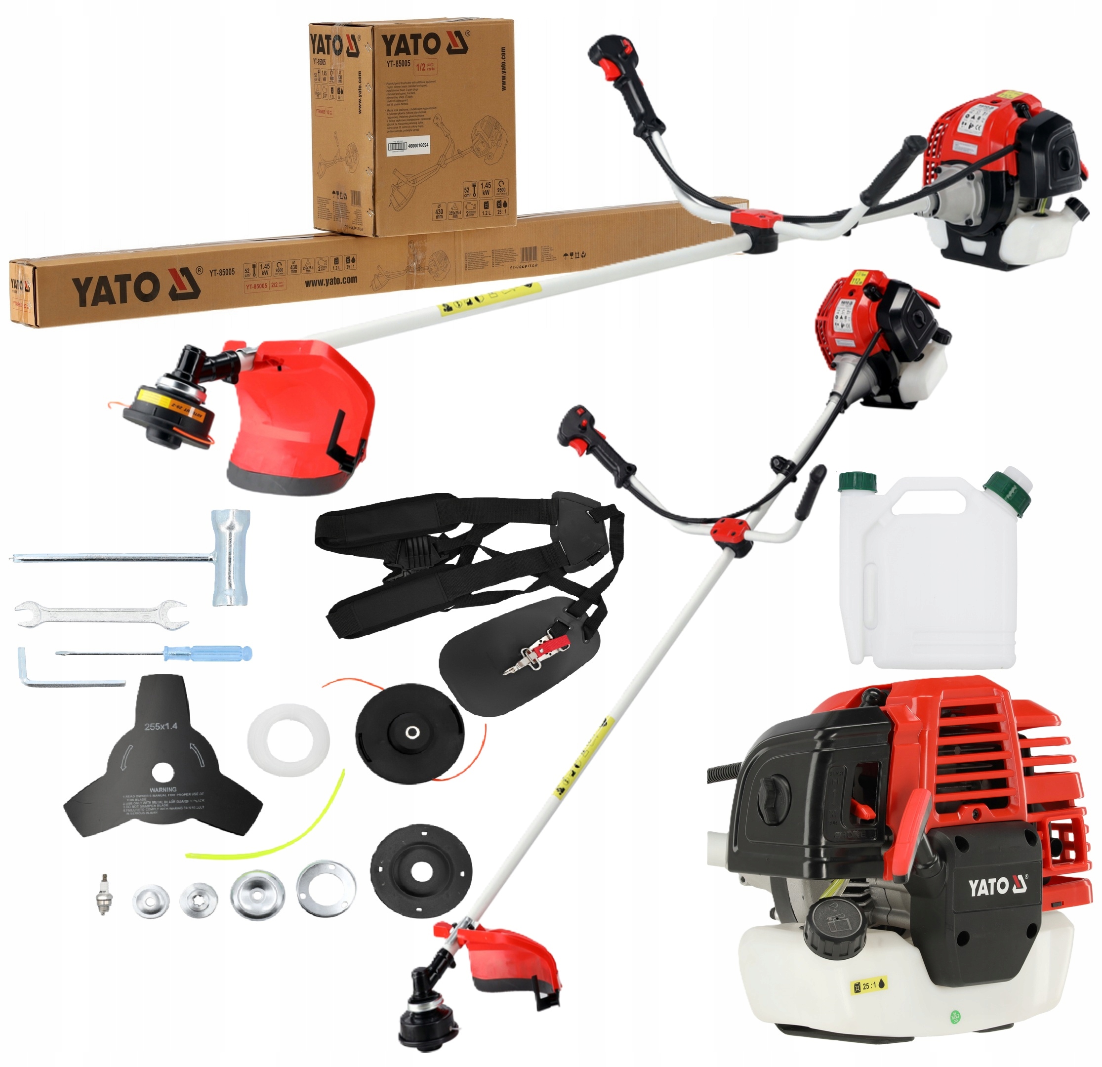 Kosa Benzínová Vyžínačka Kotúčová Príslušenstvo 52 cm³ 1,97 Km YT-85005