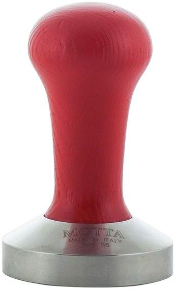 Levně Tamper Motta na šlehání kávy červený 53 mm