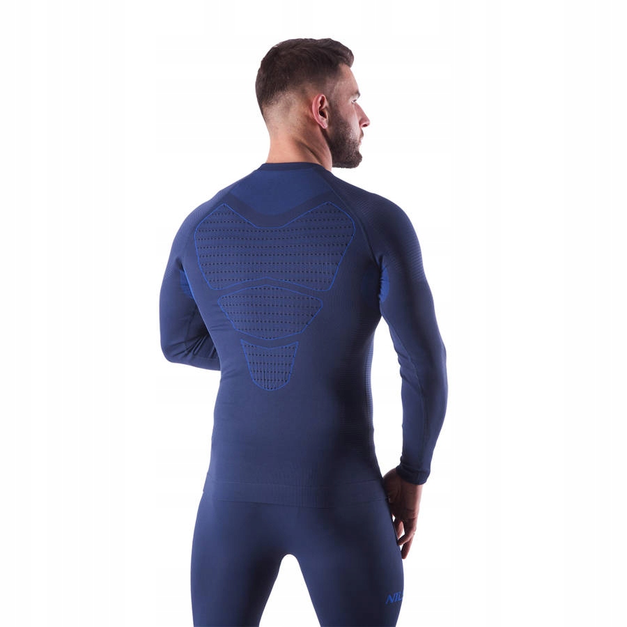 Męska Bielizna Termoaktywna Termiczna Ciepła S/M Kolor niebieski