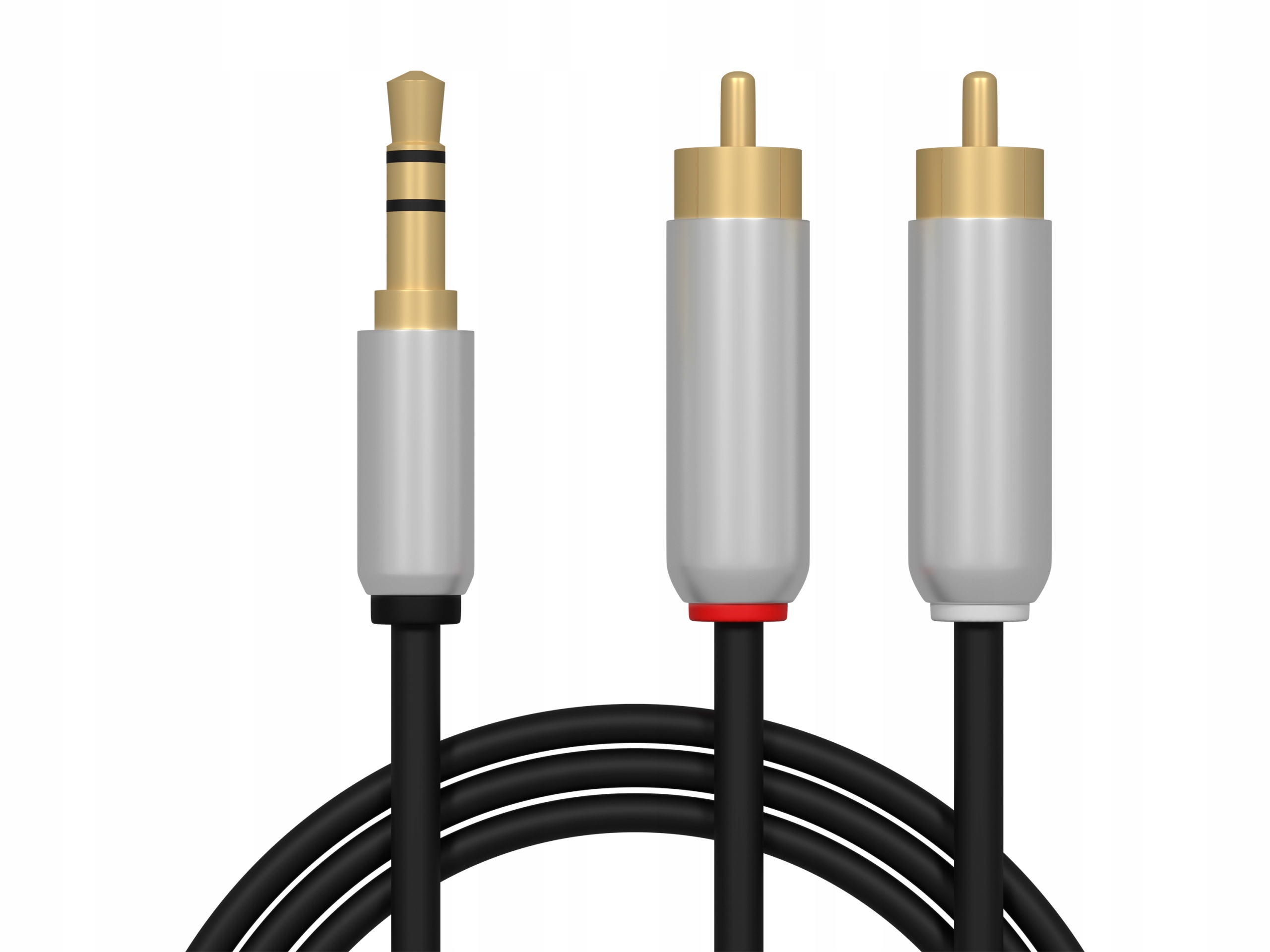 KABEL PRZEWÓD 2X RCA CINCH - JACK 3.5MM GOLD ZŁOTY 1,5M EAN (GTIN) 5900804078272