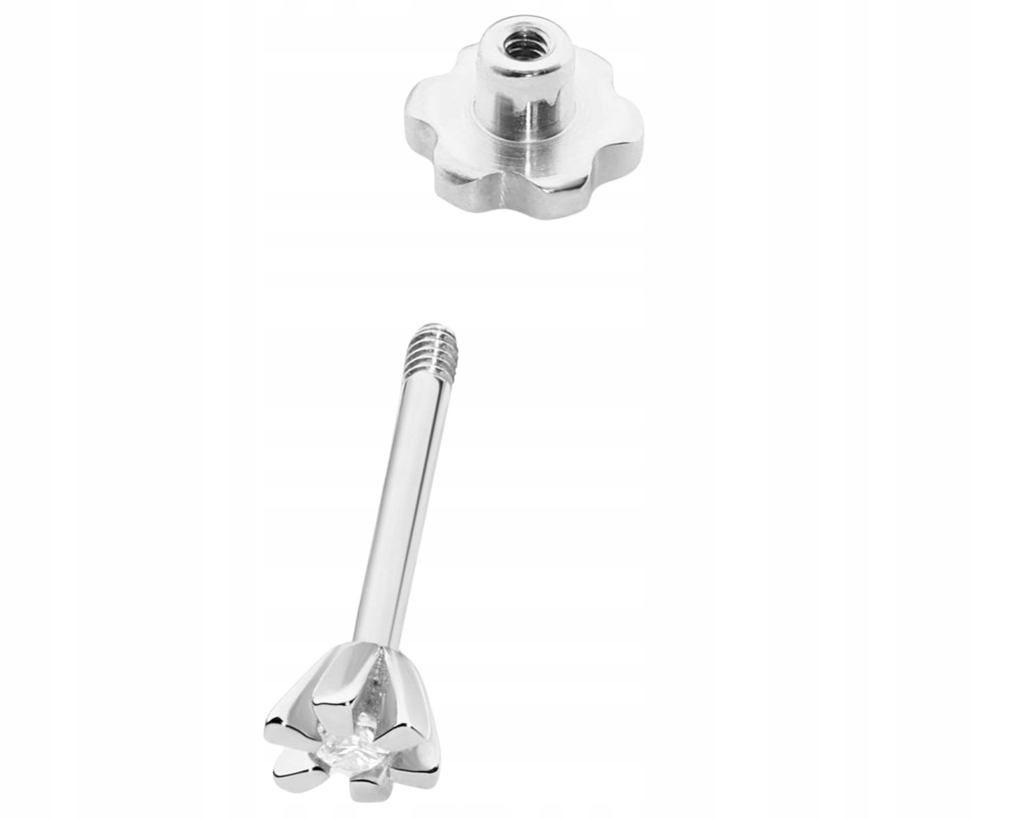 Bílé Zlato Náušnice S Diamantem Briliant Zlato Ryzost 585 14K